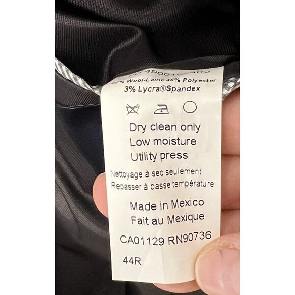 Tommy Hilfiger Men’s Sport Coat Blazer Suit Jacket Blue Sz 44R Wool Blend - Picture 11 of 13